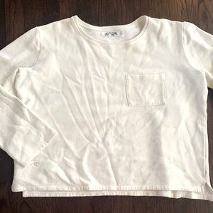 WESTERLIND NYC MADE HEMP POCKET COTTON FLEECE PULLOVER